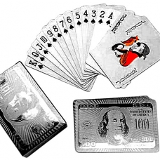 Карти гральні (54шт) Dollar Silver для покеру пластикові